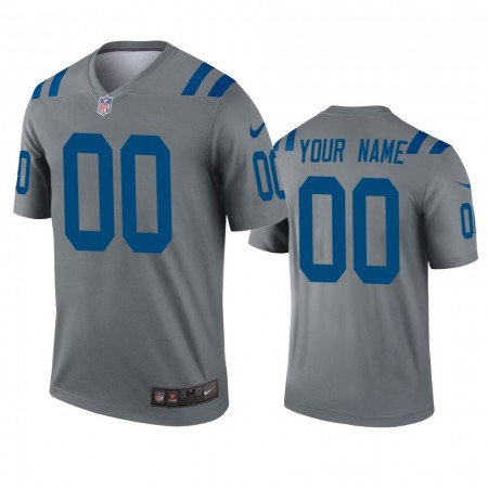 Tröjor Indianapolis Colts Custom grå Inverted Legend - Män Tröjor Indianapolis Colts Custom grå Inverted Legend - Män